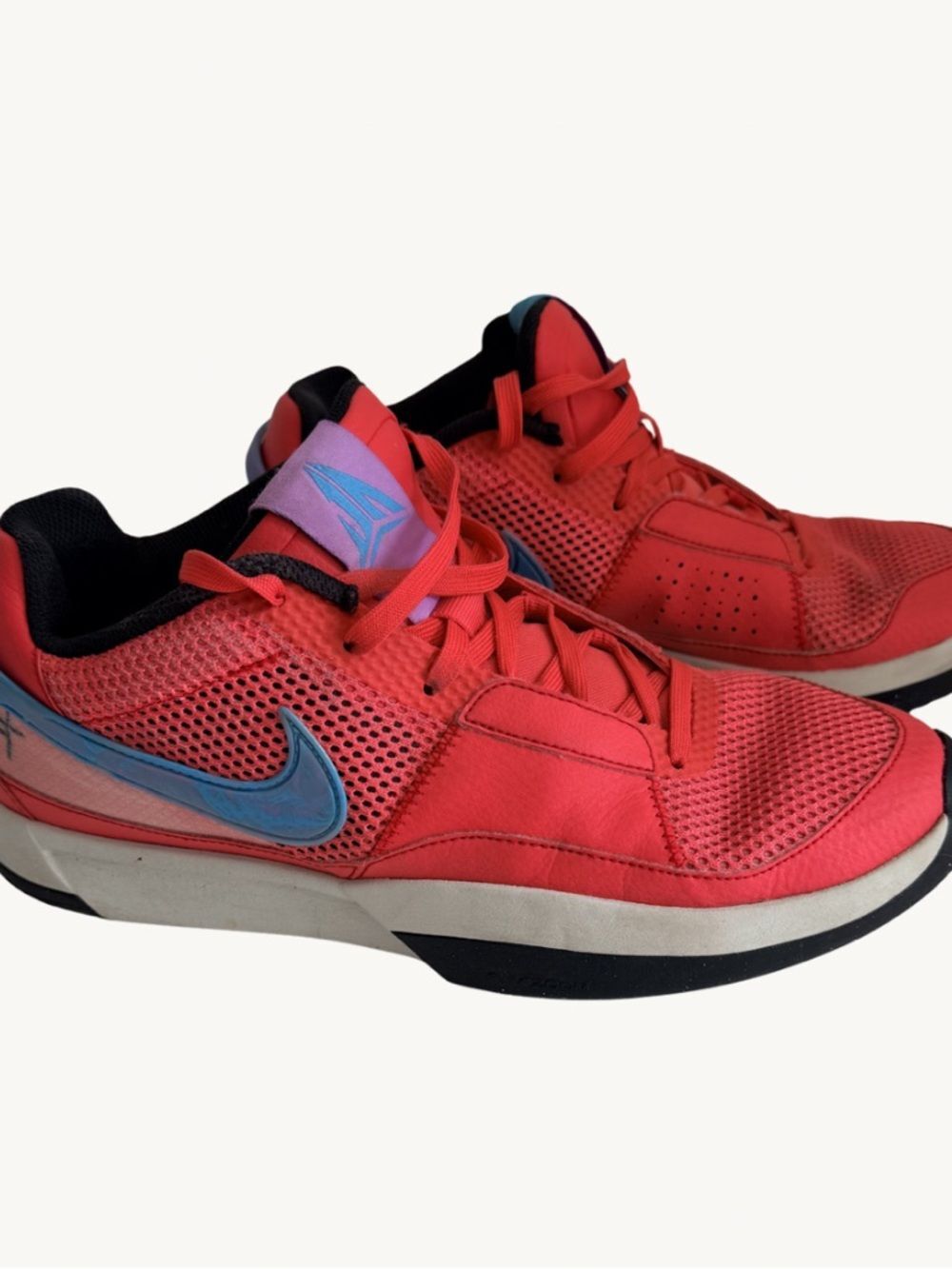 Nike Ja 1 Ember Glow Blue Mens Size 10.5 Basketball Shoes Morant Sneakers